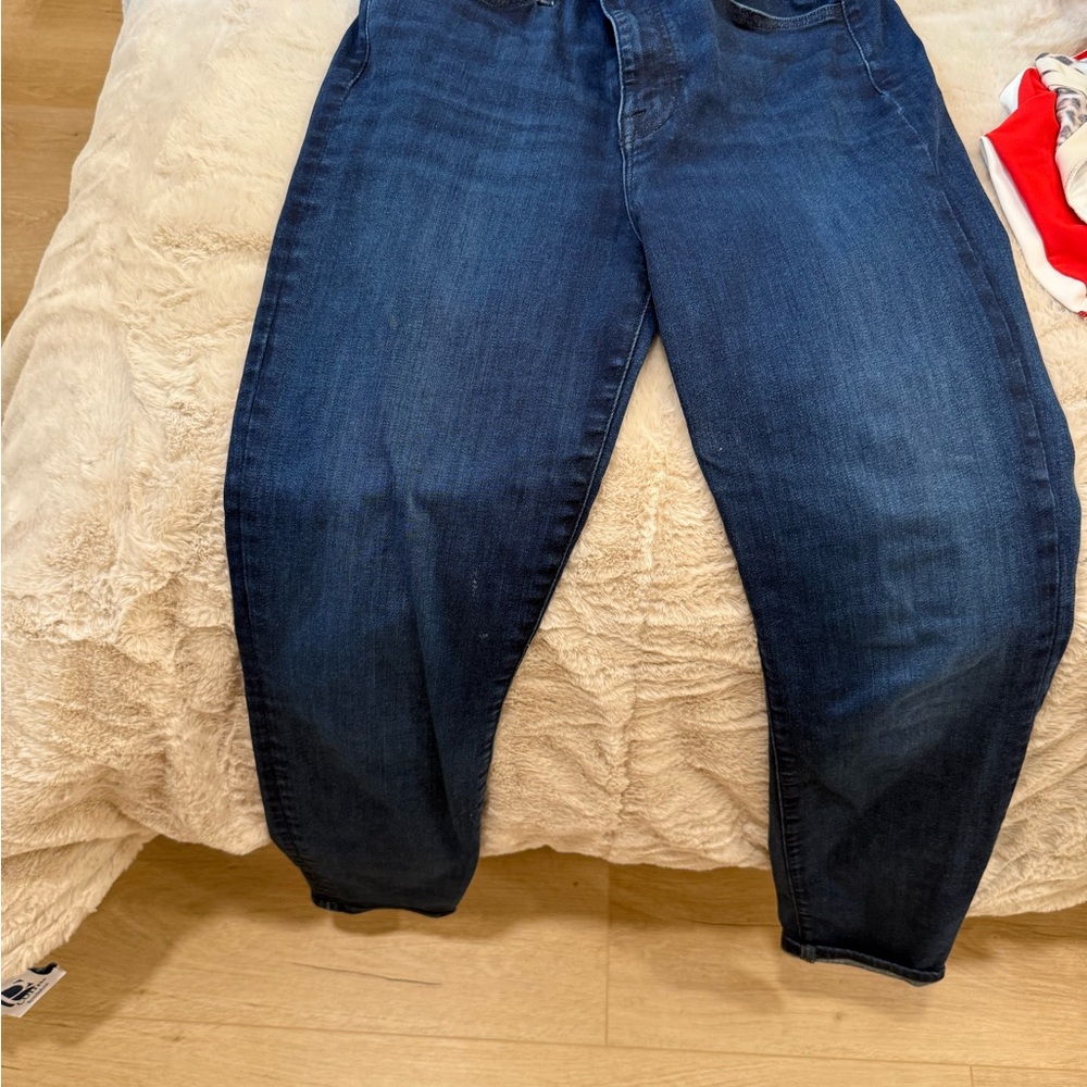 7 For All Mankind Blue Boyfriend Jeans